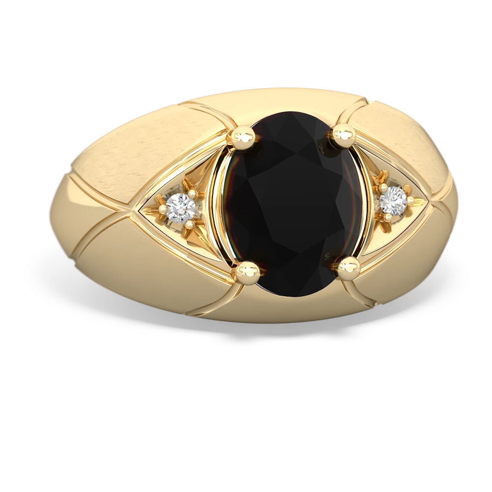 Onyx Men's Crossroads 14K Yellow Gold ring R0361