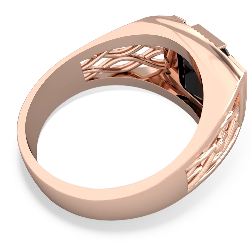 Onyx Men's Vine 14K Rose Gold ring R0490