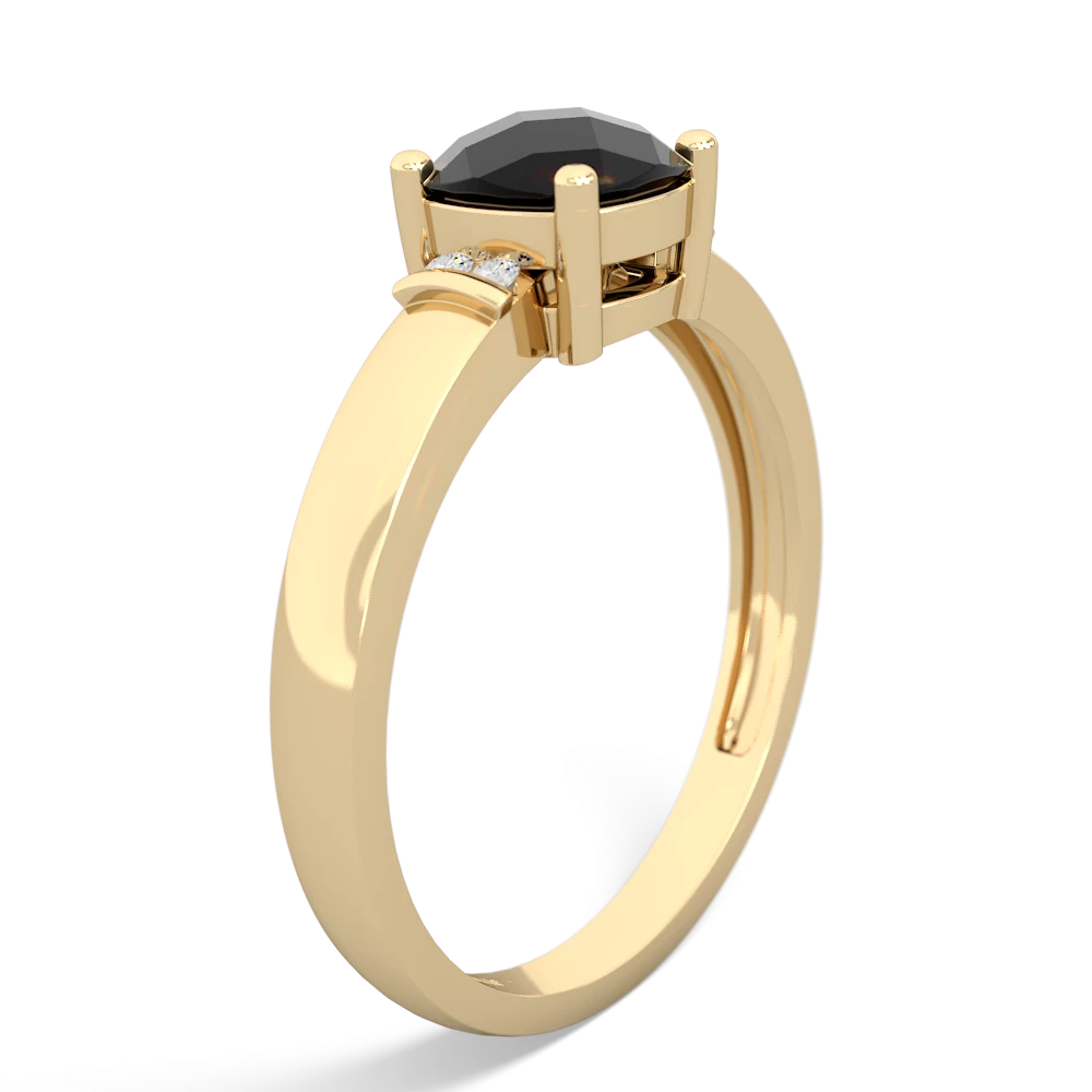 Onyx Simply Elegant Cushion 14K Yellow Gold ring R2489