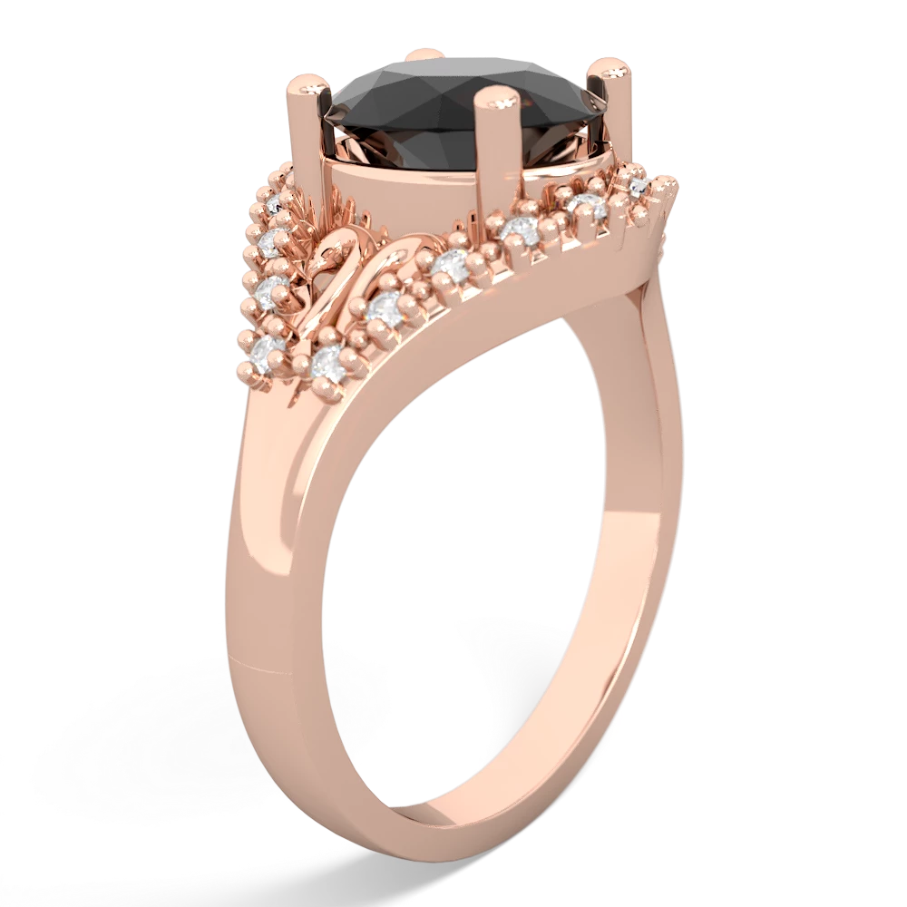 Onyx Antique Style Cocktail 14K Rose Gold ring R2564