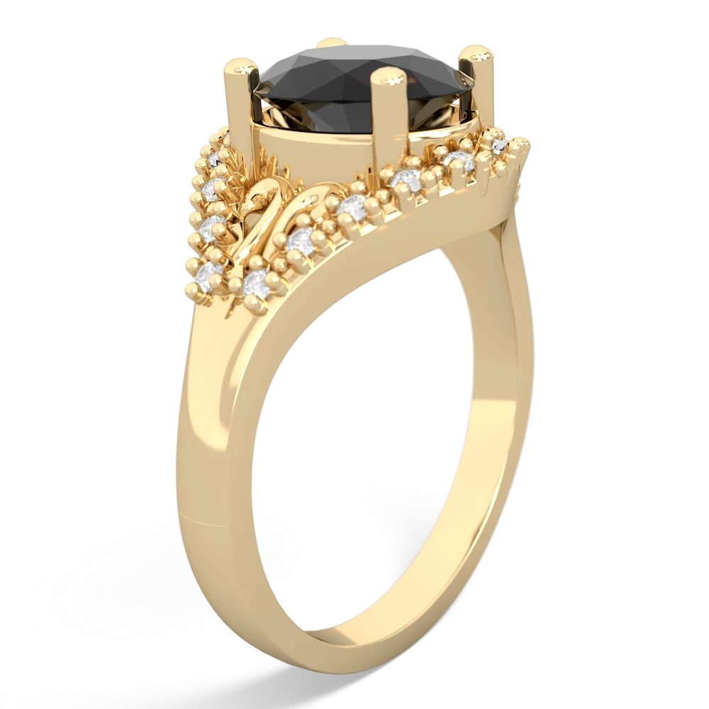 Onyx Antique Style Cocktail 14K Yellow Gold ring R2564