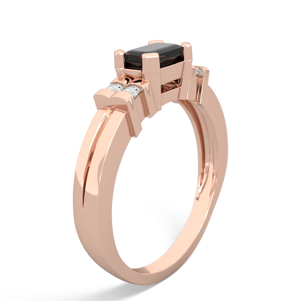 Onyx Art Deco East-West 14K Rose Gold ring R2590