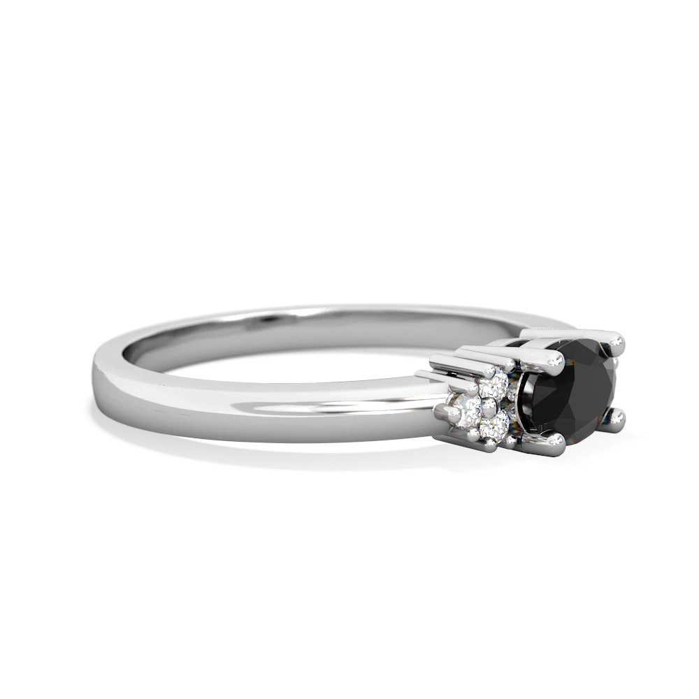 Onyx Simply Elegant East-West 14K White Gold ring R2480