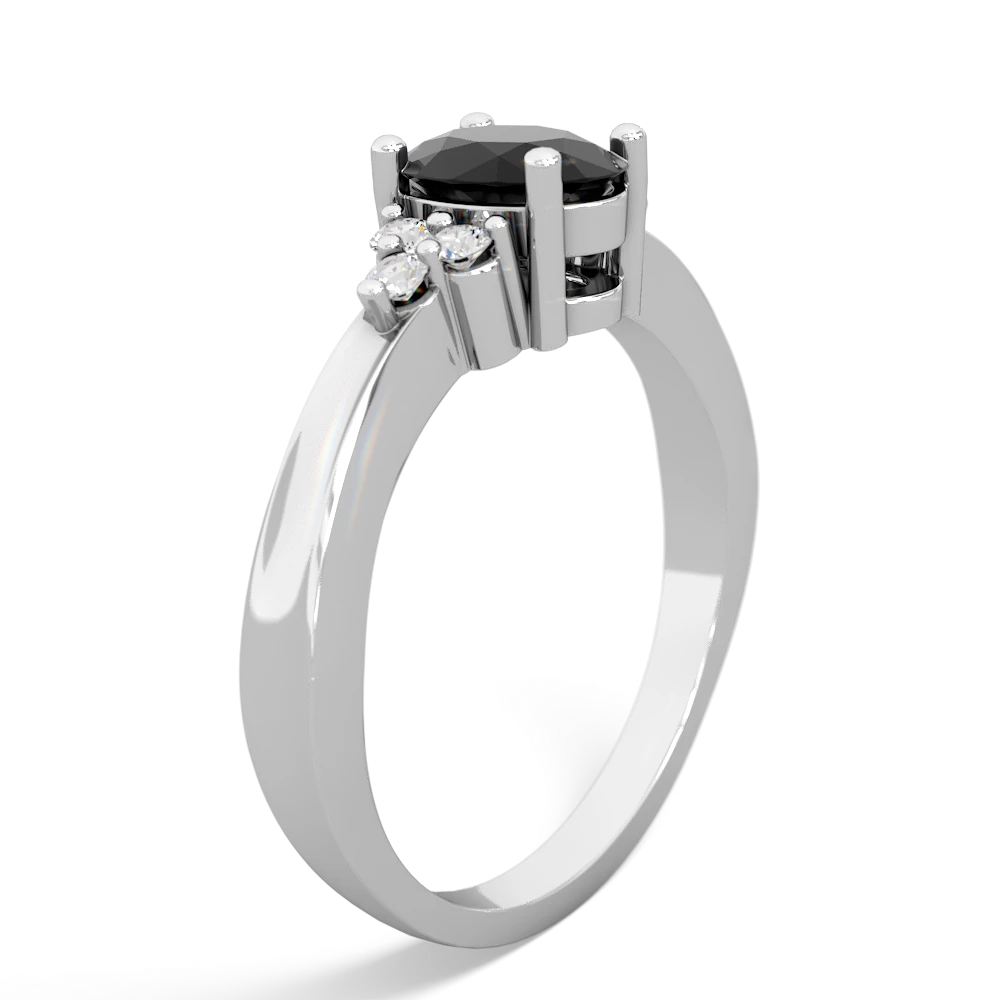 Onyx Simply Elegant 14K White Gold ring R2113