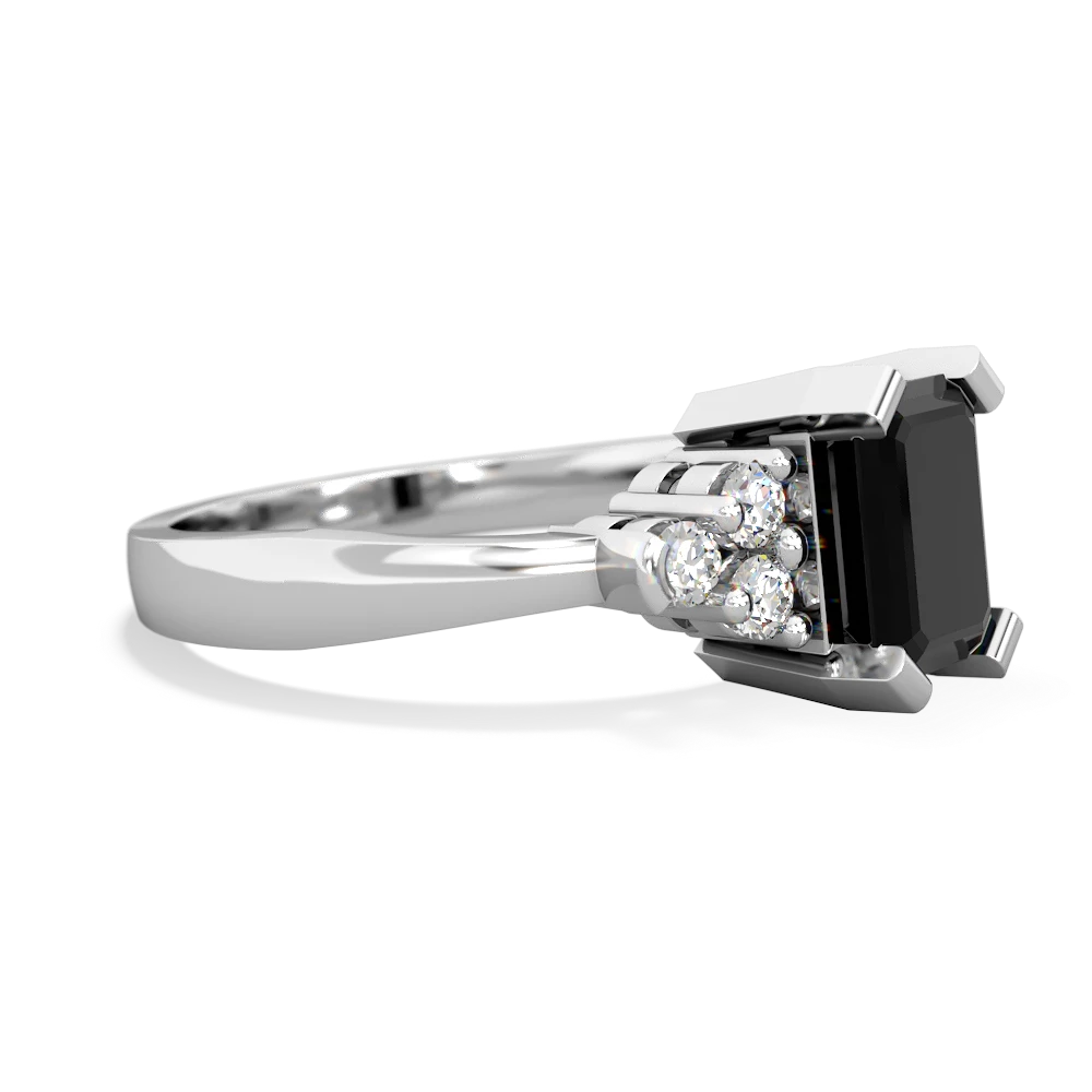 Onyx Timeless Classic 14K White Gold ring R2591