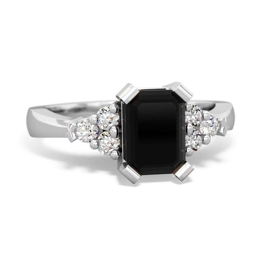 Onyx Timeless Classic 14K White Gold ring R2591