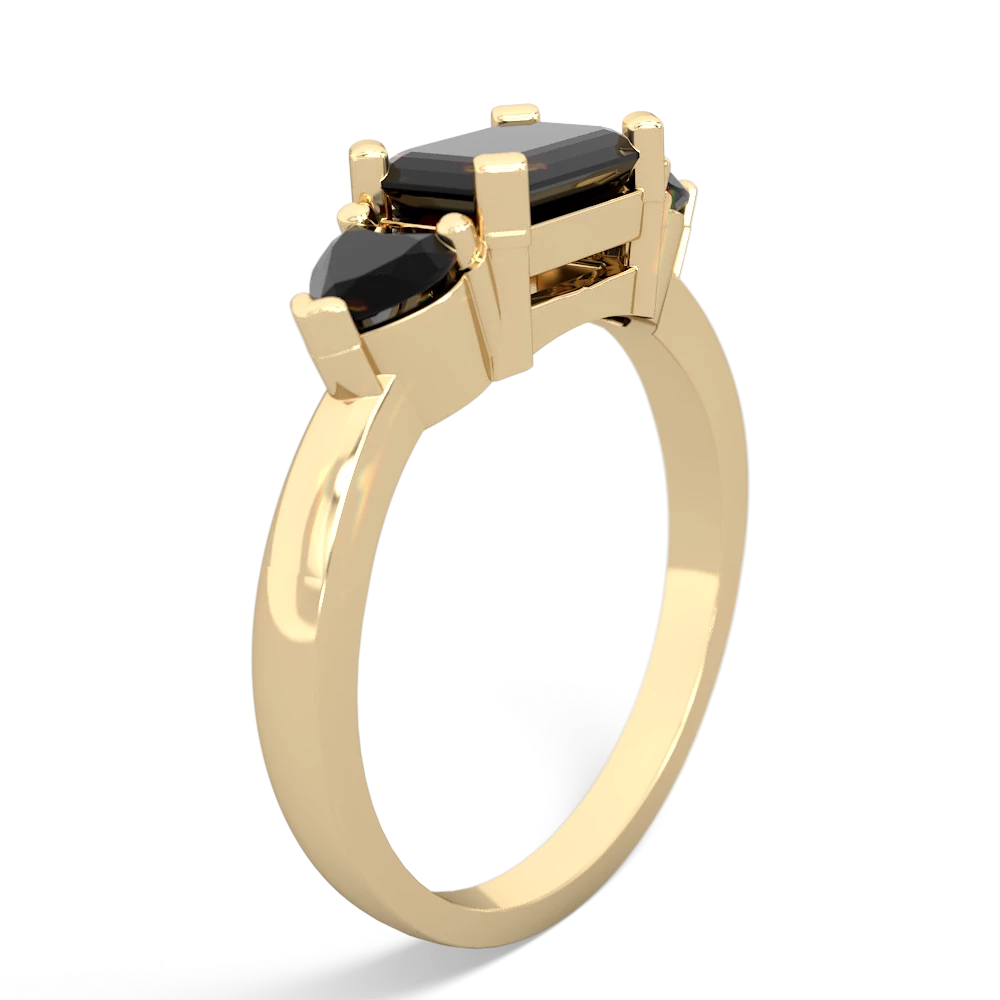 Onyx Three Stone 14K Yellow Gold ring R5235