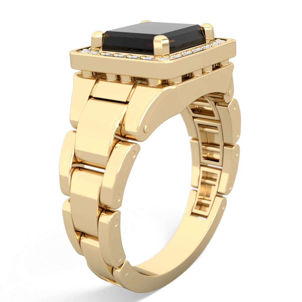 Onyx Men's Watch 14K Yellow Gold ring R0510