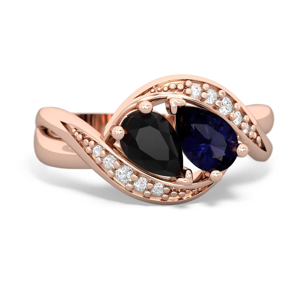 Onyx Summer Winds 14K Rose Gold ring R5342