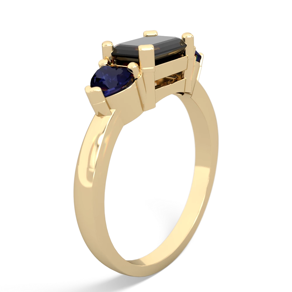 Onyx Three Stone 14K Yellow Gold ring R5235