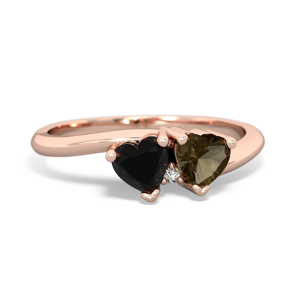 Onyx Sweethearts 14K Rose Gold ring R5260