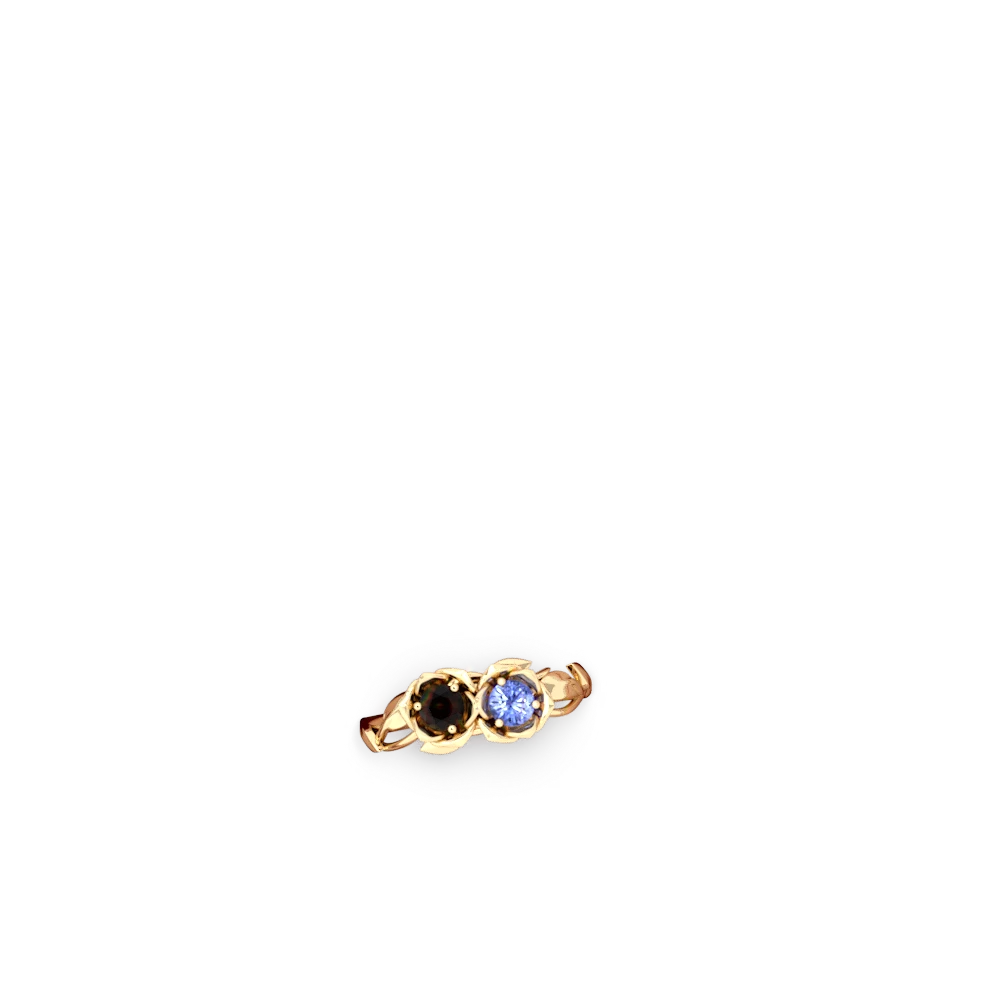 Onyx Rose Garden 14K Yellow Gold ring R5510