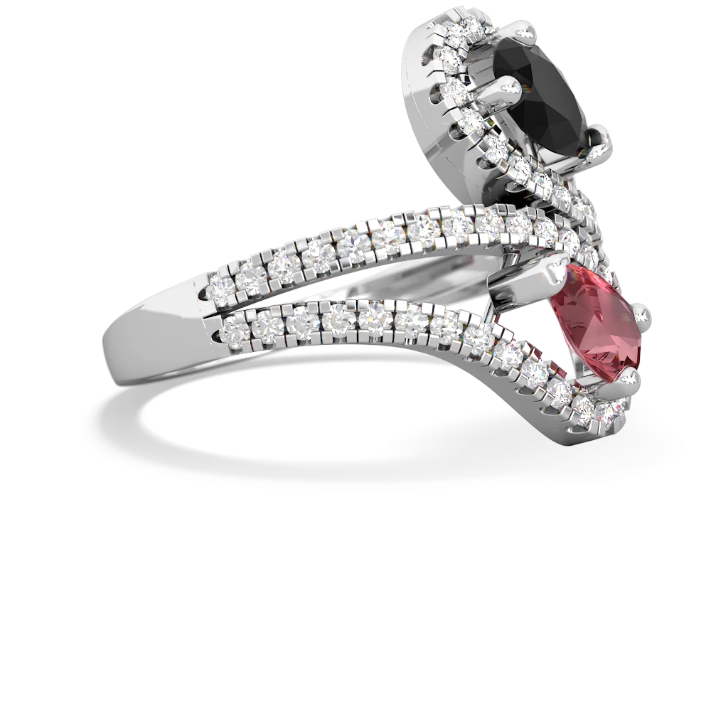 Onyx Diamond Dazzler 14K White Gold ring R3000