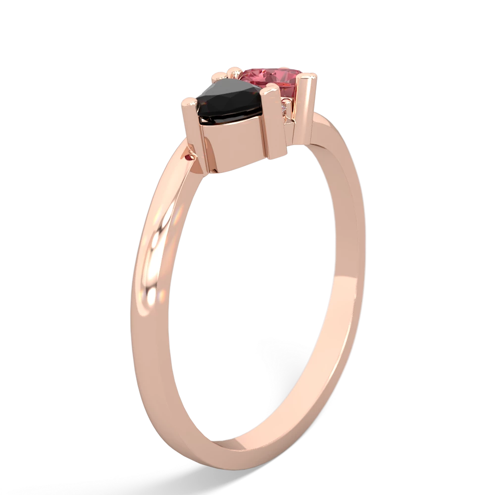 Onyx Sweethearts 14K Rose Gold ring R5260