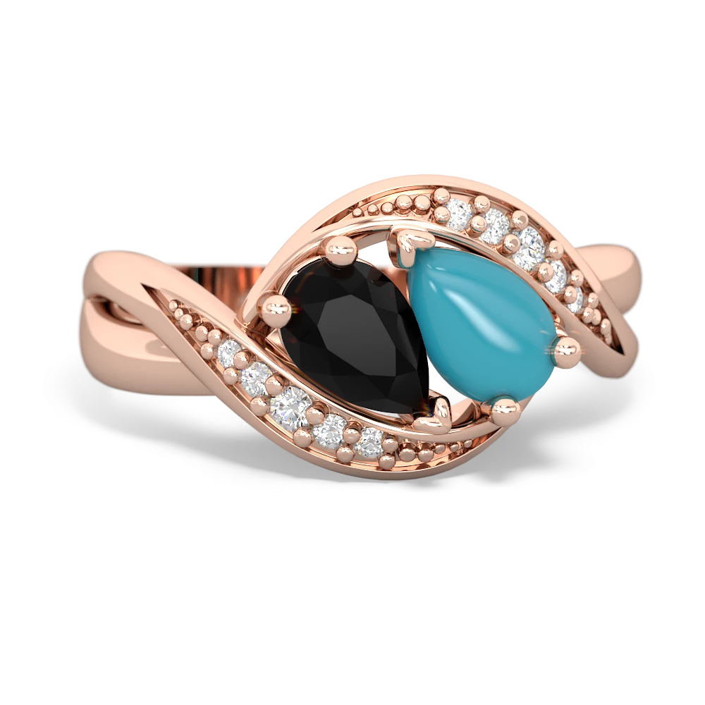 Onyx Summer Winds 14K Rose Gold ring R5342