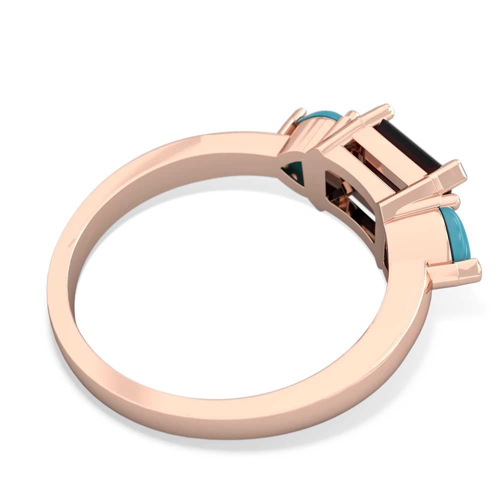 Onyx Three Stone 14K Rose Gold ring R5235