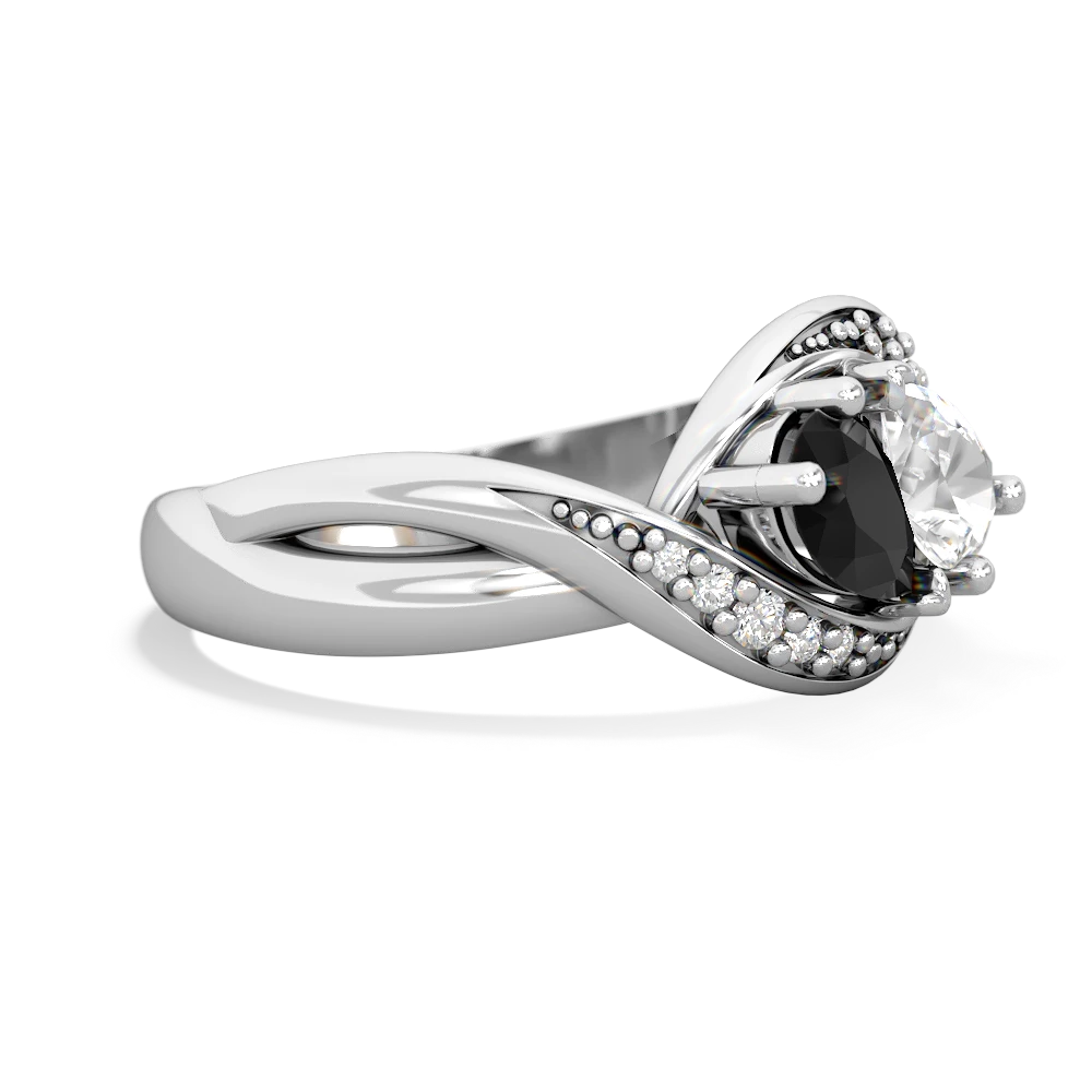 Onyx Summer Winds 14K White Gold ring R5342