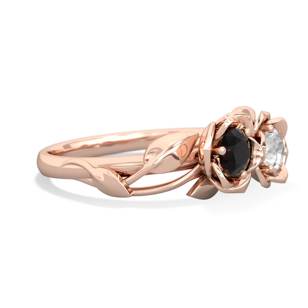 Onyx Rose Garden 14K Rose Gold ring R5510