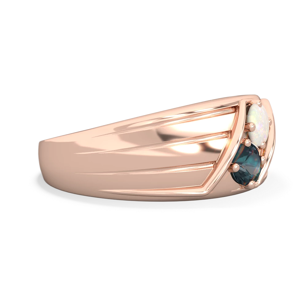 Opal Men's Streamline 14K Rose Gold ring R0460