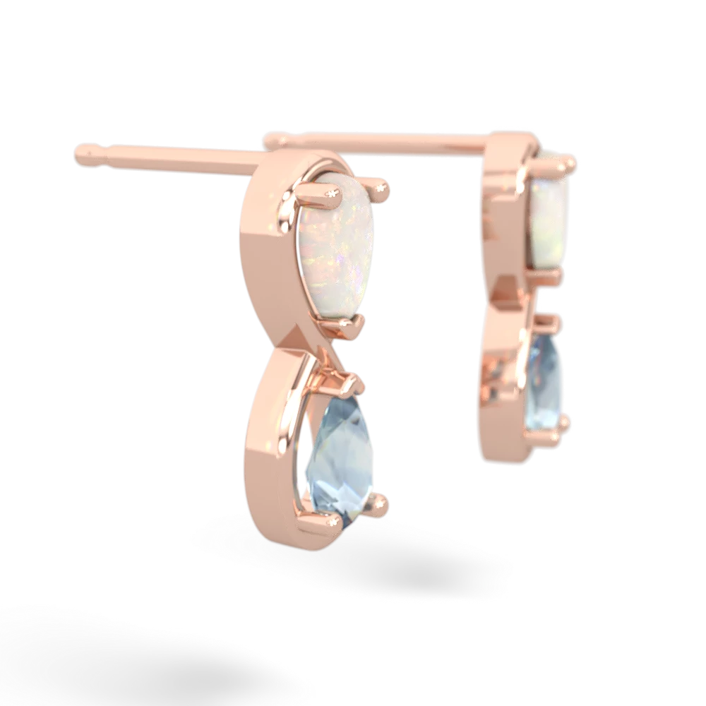 Opal Infinity 14K Rose Gold earrings E5050