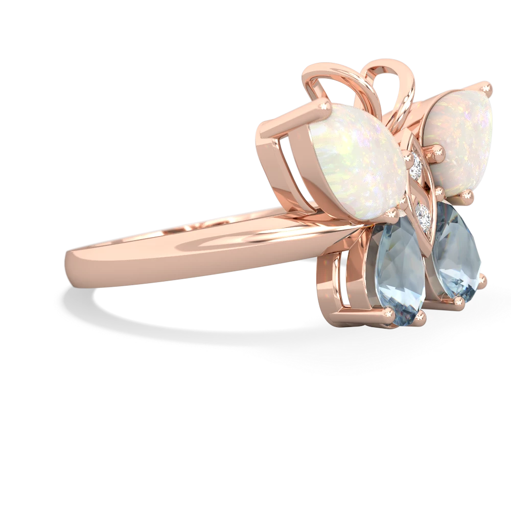 Opal Butterfly 14K Rose Gold ring R2215