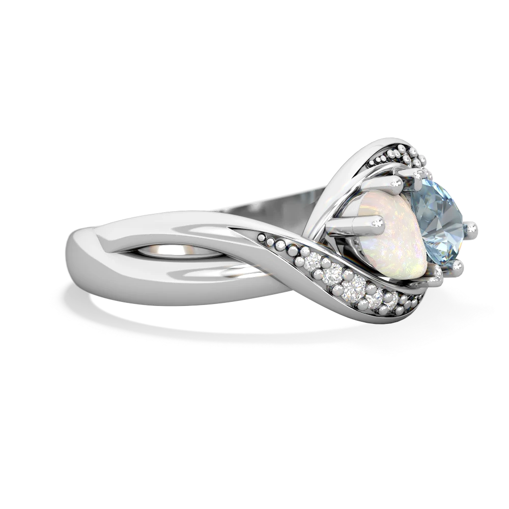 Opal Summer Winds 14K White Gold ring R5342