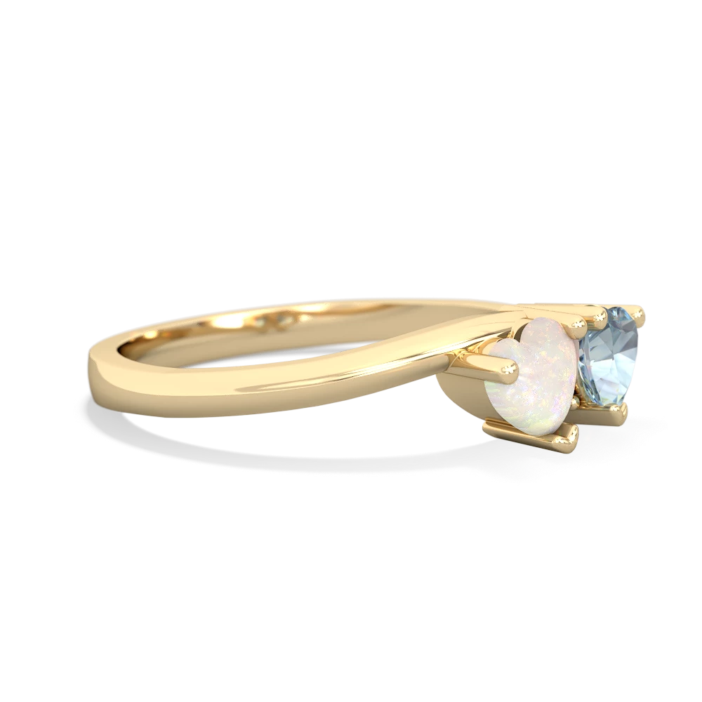 Opal Sweethearts 14K Yellow Gold ring R5260