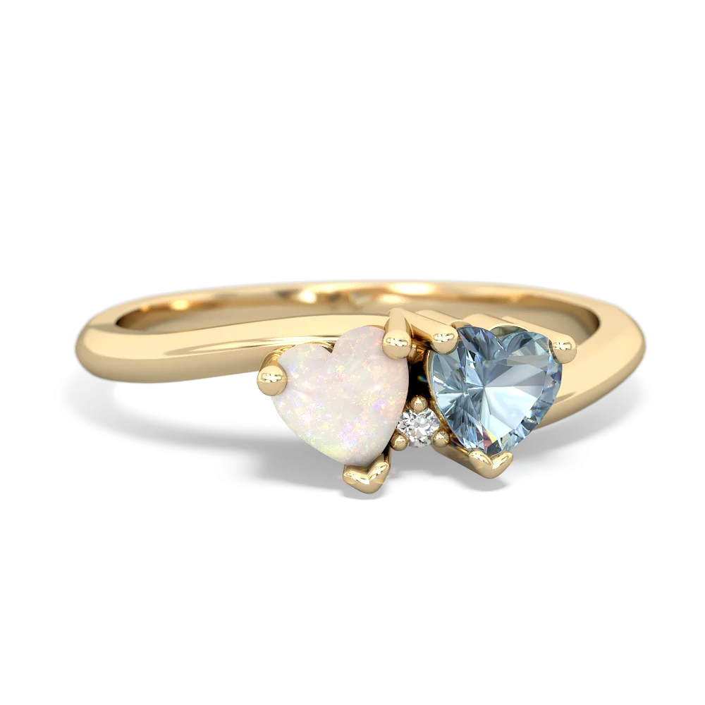 Opal Sweethearts 14K Yellow Gold ring R5260