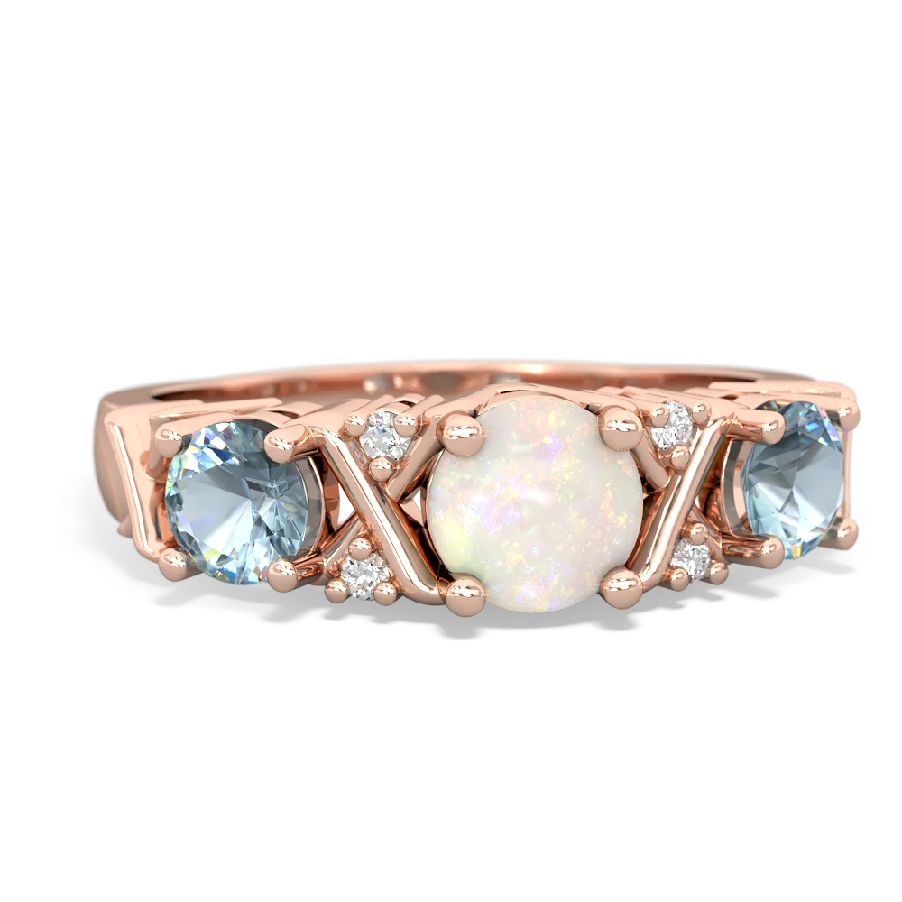 Opal Hugs And Kisses 14K Rose Gold ring R5016