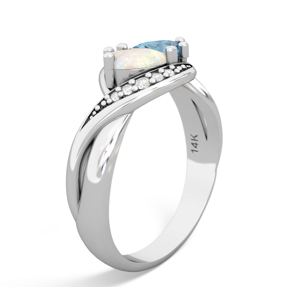 Opal Summer Winds 14K White Gold ring R5342