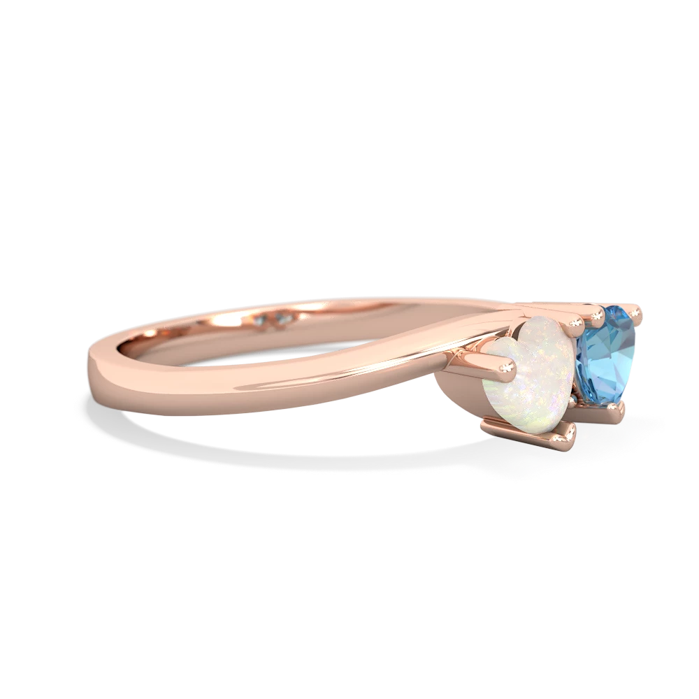 Opal Sweethearts 14K Rose Gold ring R5260