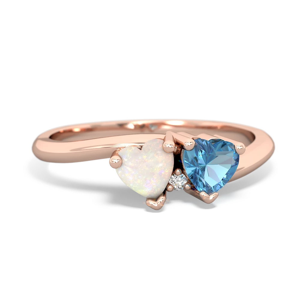 Opal Sweethearts 14K Rose Gold ring R5260