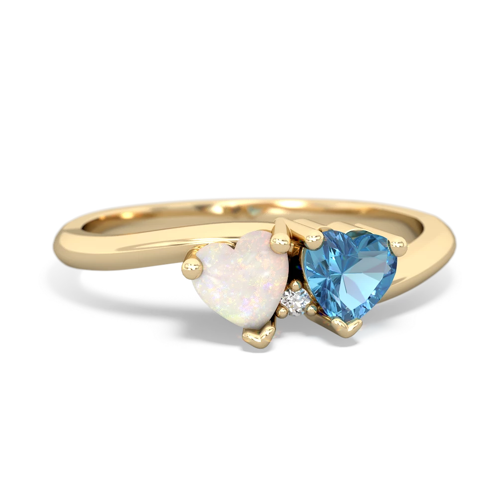 Opal Sweethearts 14K Yellow Gold ring R5260