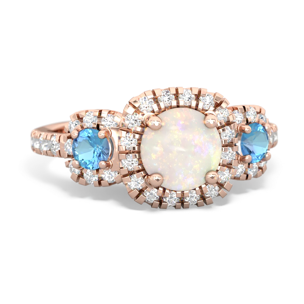 Opal Regal Halo 14K Rose Gold ring R5350