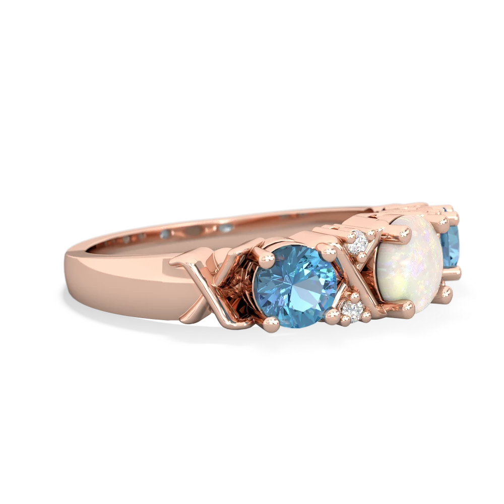 Opal Hugs And Kisses 14K Rose Gold ring R5016