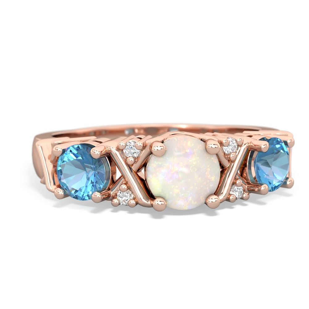 Opal Hugs And Kisses 14K Rose Gold ring R5016