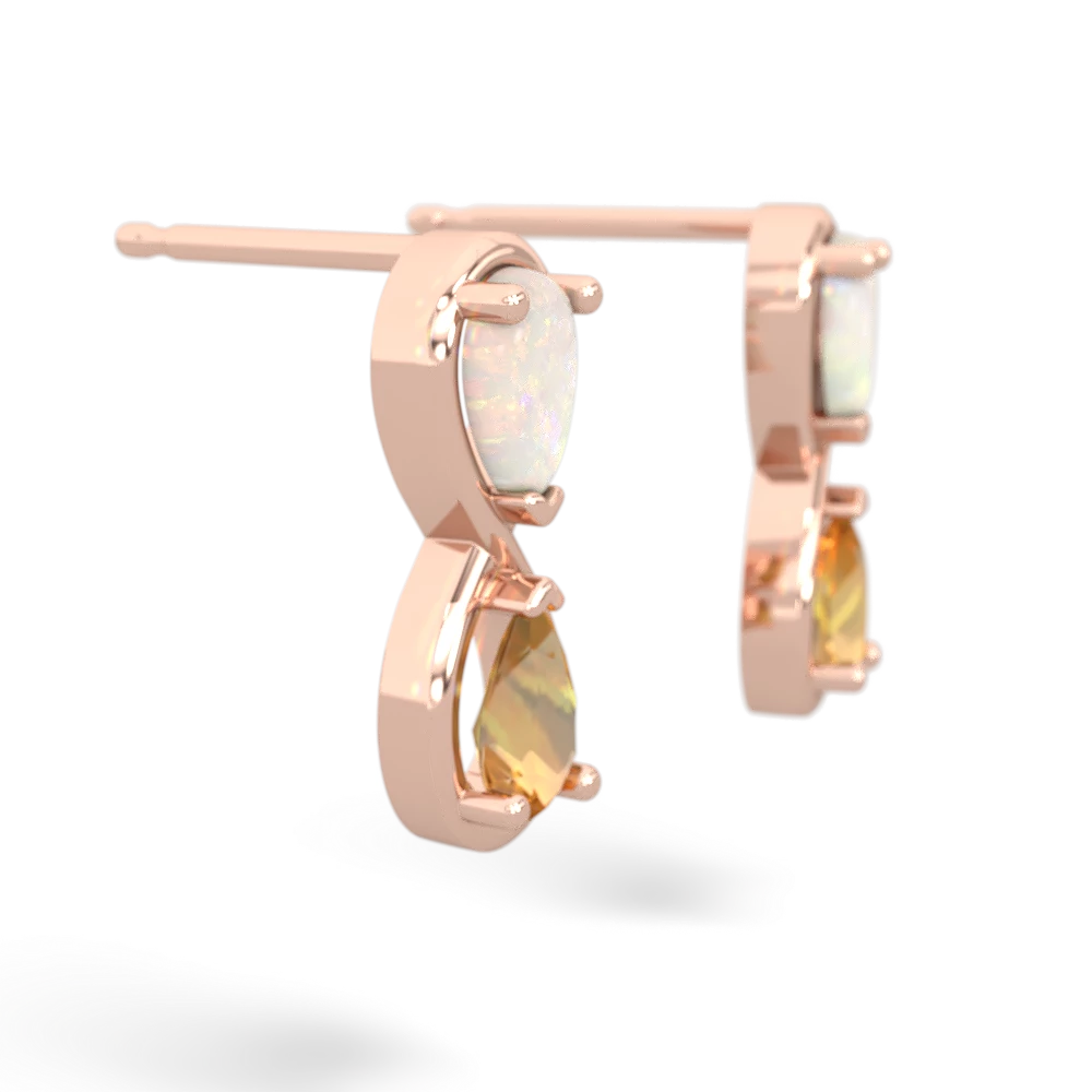 Opal Infinity 14K Rose Gold earrings E5050