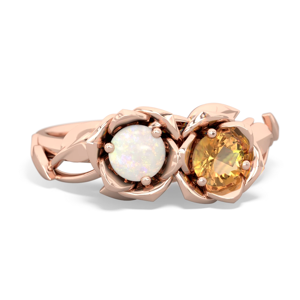 Opal Rose Garden 14K Rose Gold ring R5510