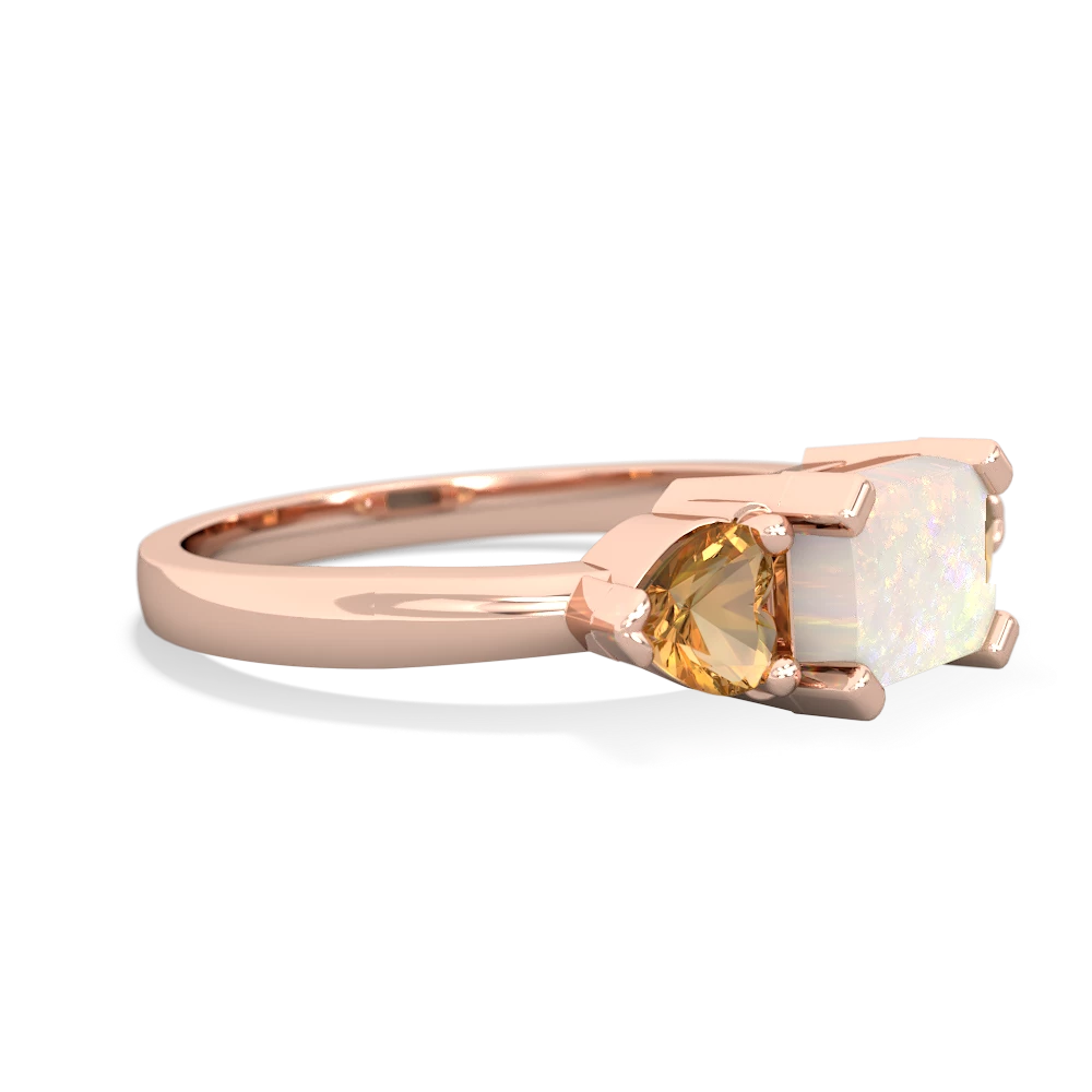 Opal Three Stone 14K Rose Gold ring R5235