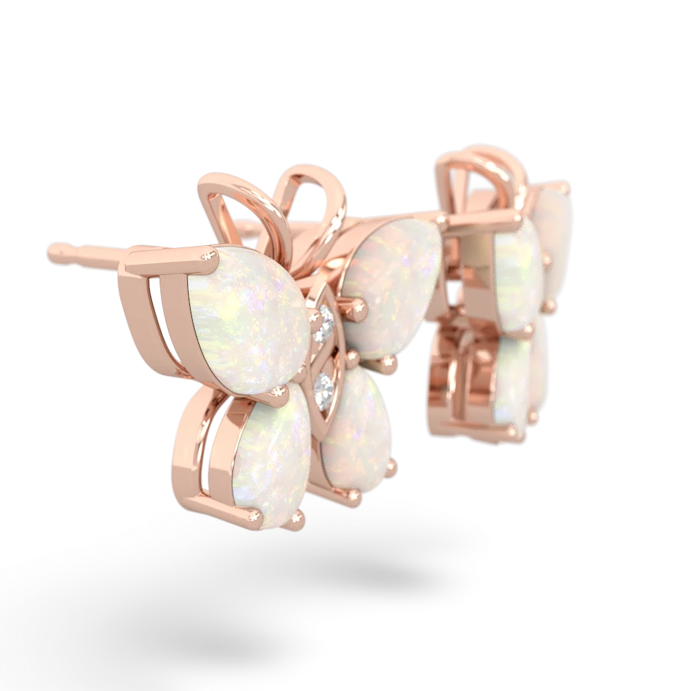 Opal Butterfly 14K Rose Gold earrings E2215