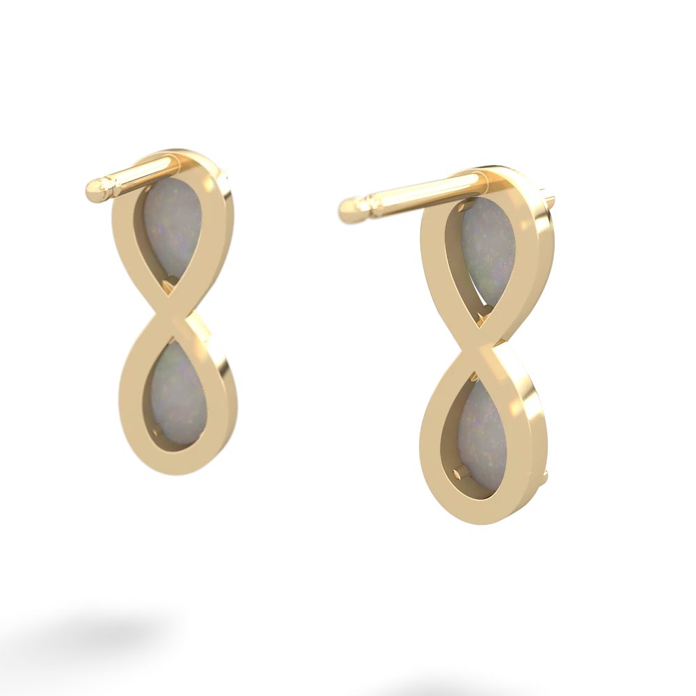 Opal Infinity 14K Yellow Gold earrings E5050