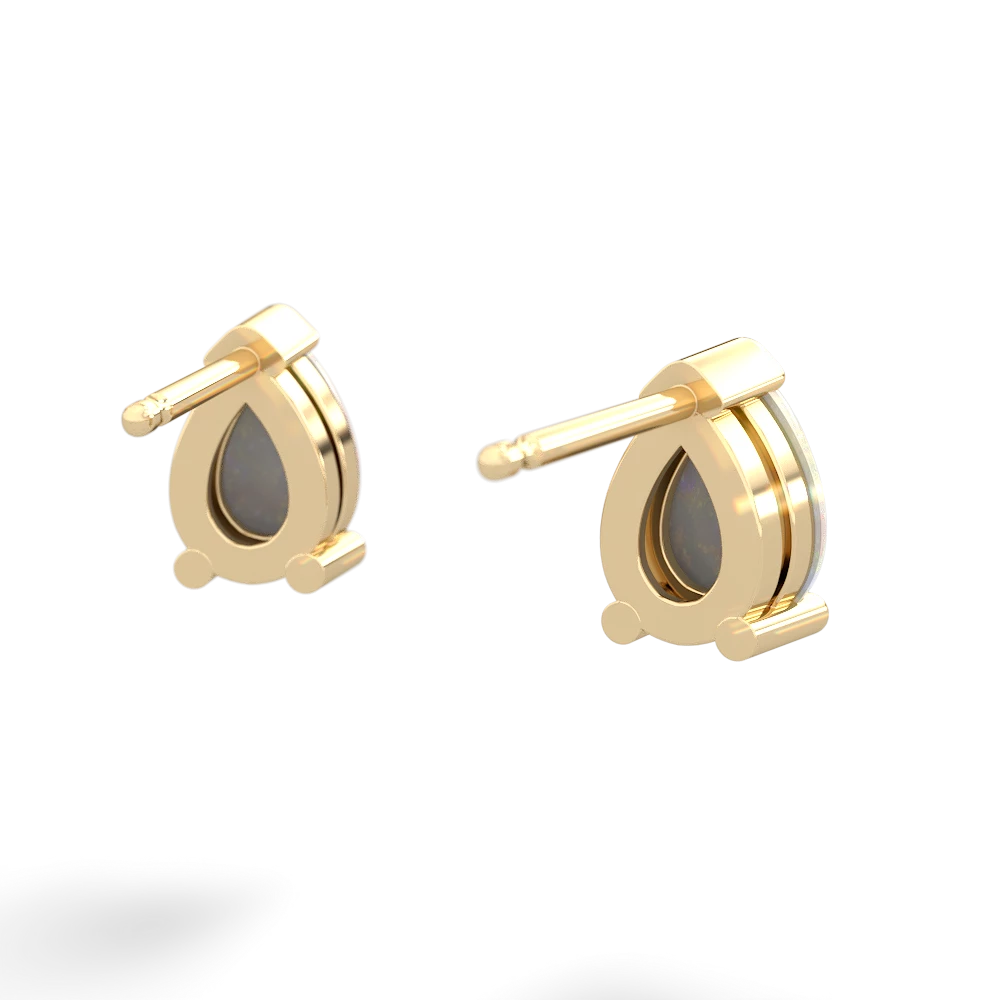 Opal Teardrop Stud 14K Yellow Gold earrings E1793