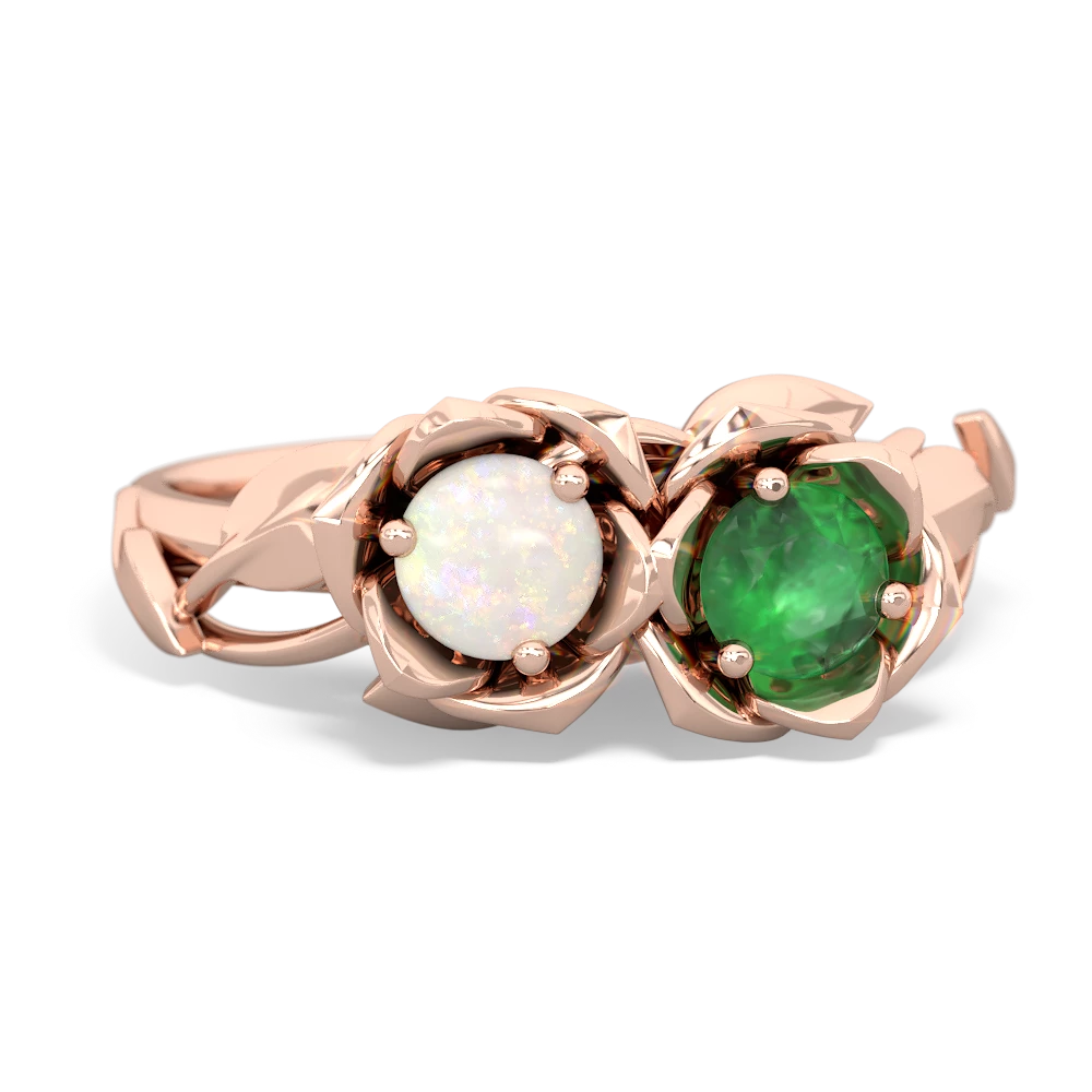 Opal Rose Garden 14K Rose Gold ring R5510