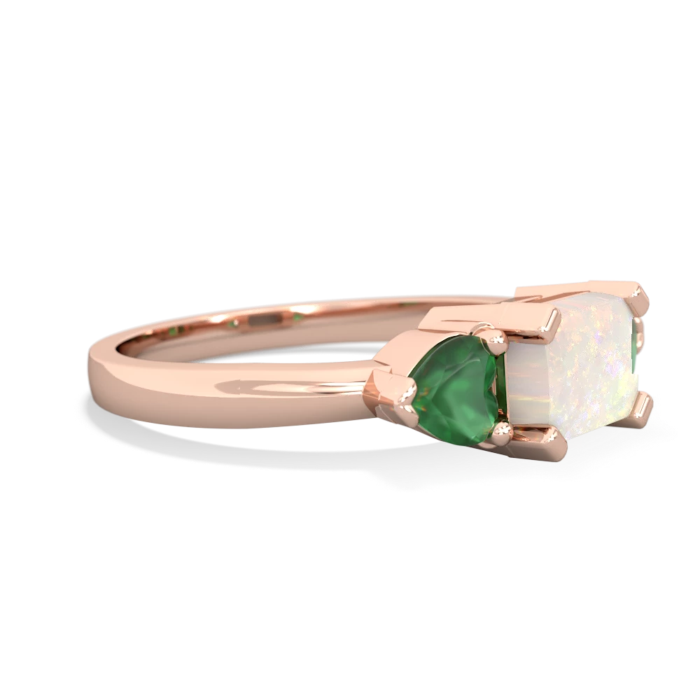 Opal Three Stone 14K Rose Gold ring R5235