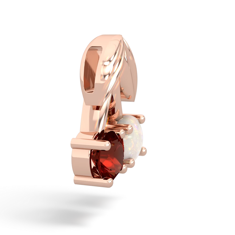 Opal Sweet Cherries 14K Rose Gold pendant P7001