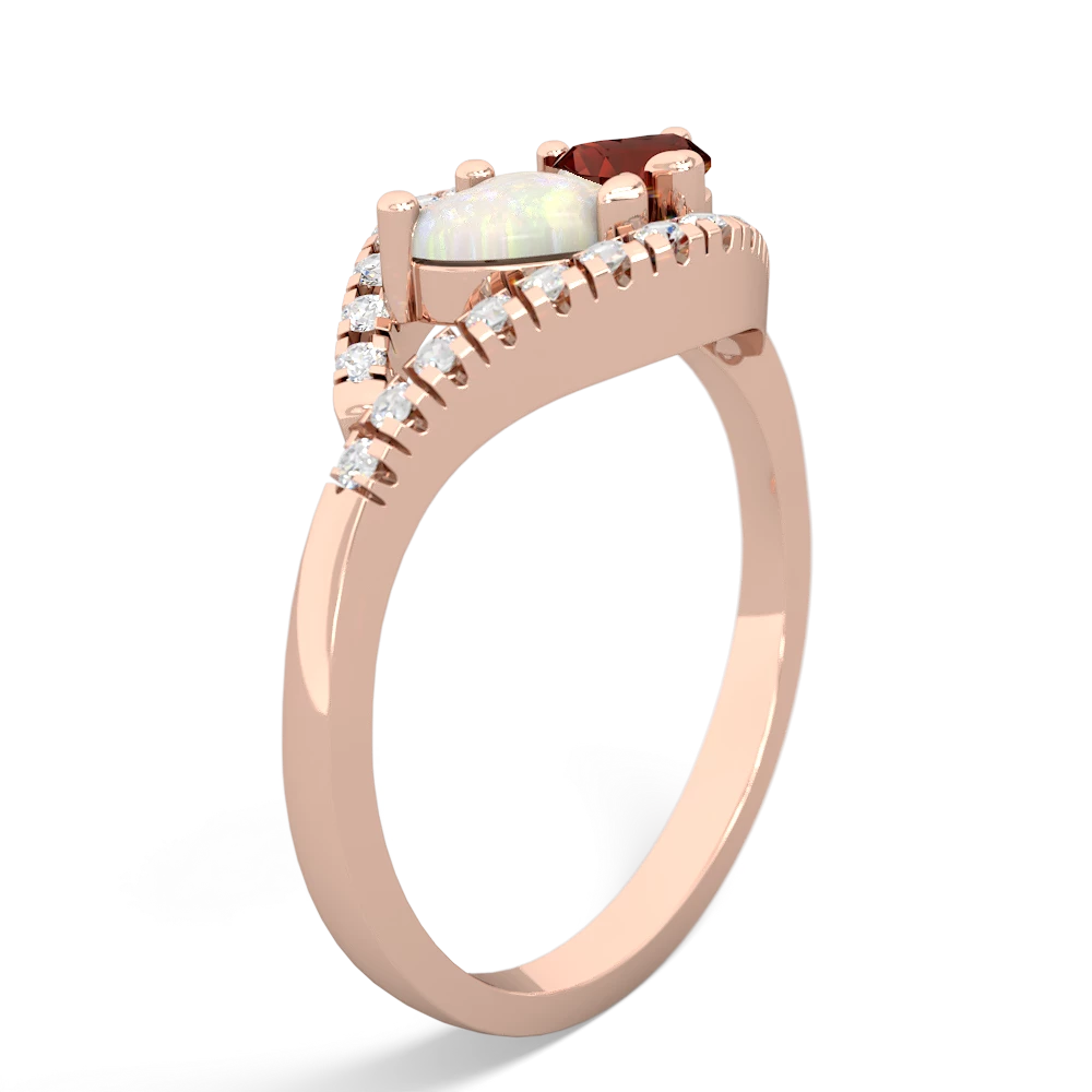 Opal Mother And Child 14K Rose Gold ring R3010