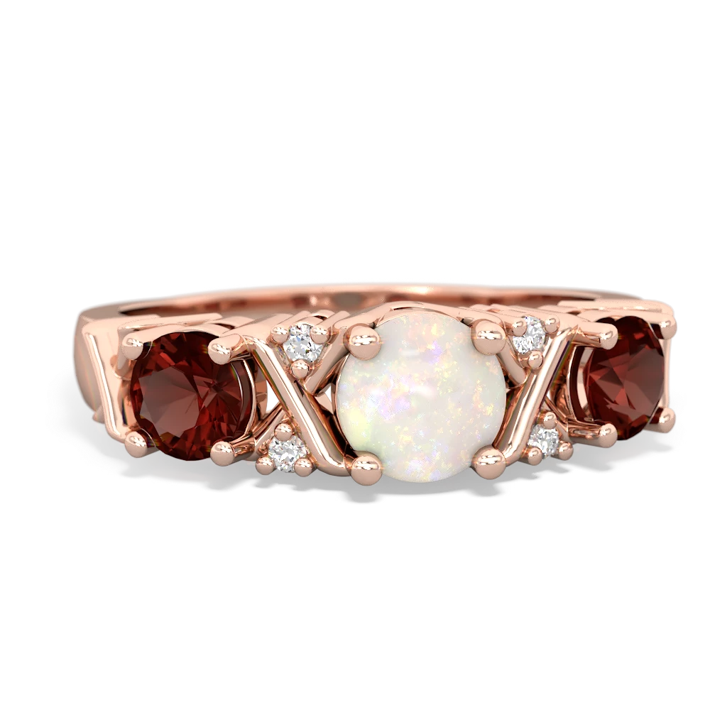 Opal Hugs And Kisses 14K Rose Gold ring R5016