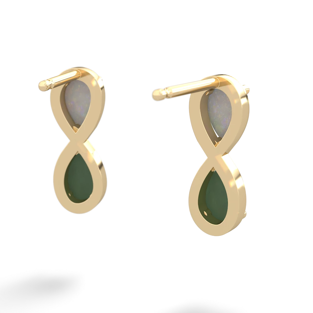 Opal Infinity 14K Yellow Gold earrings E5050