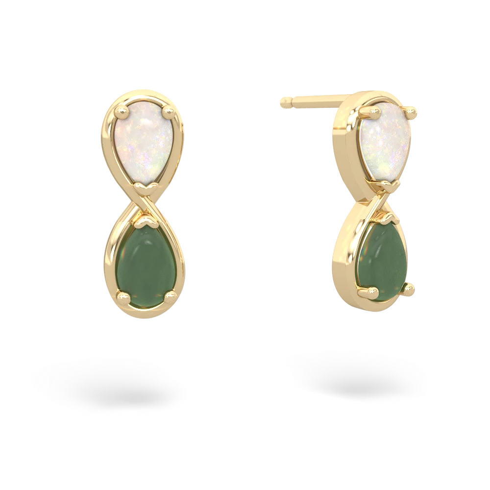 Opal Infinity 14K Yellow Gold earrings E5050