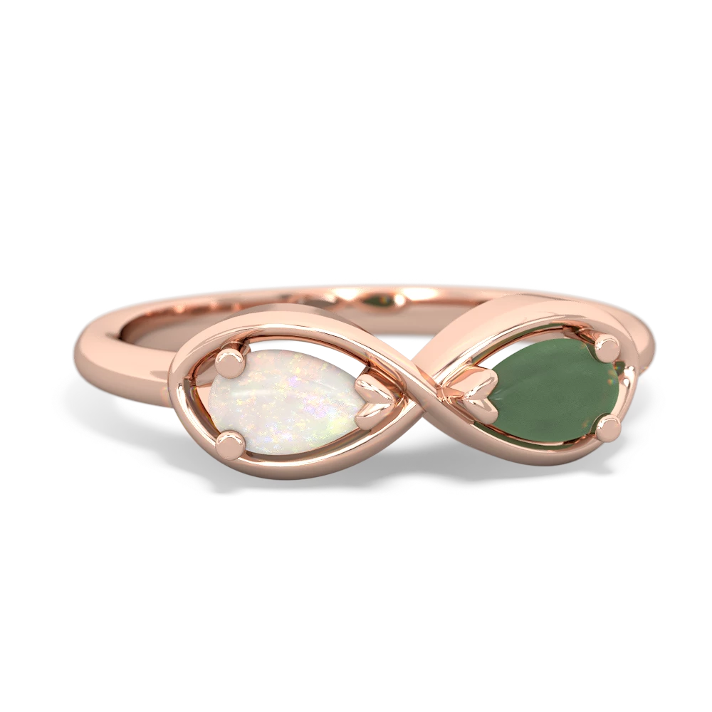 Opal Infinity 14K Rose Gold ring R5050